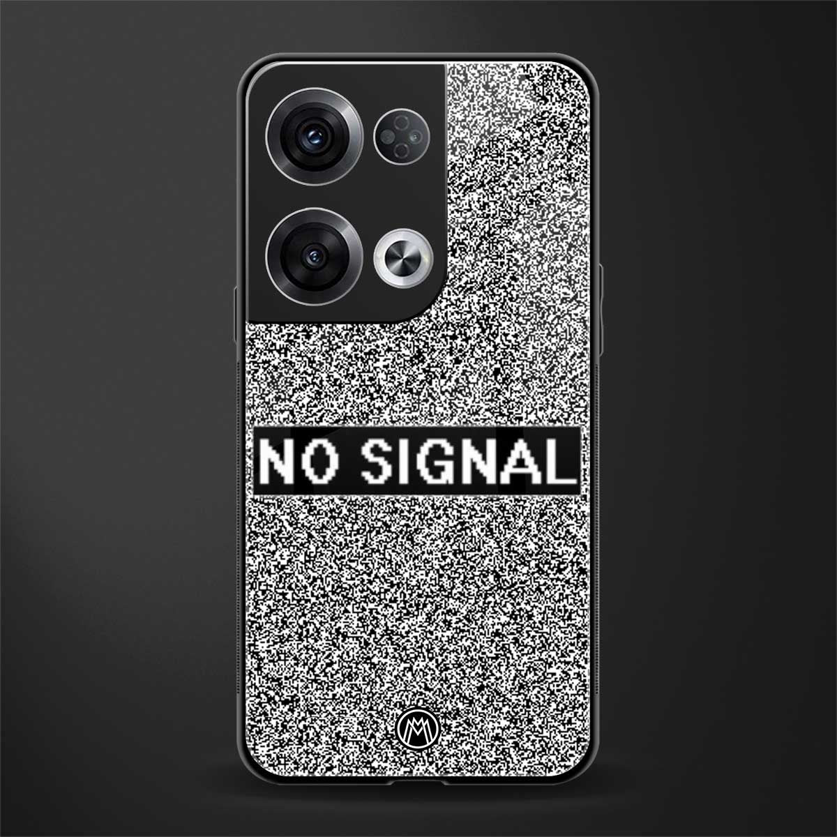 no signal back phone cover | glass case for oppo reno 8