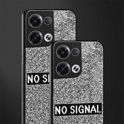 no signal back phone cover | glass case for oppo reno 8 pro