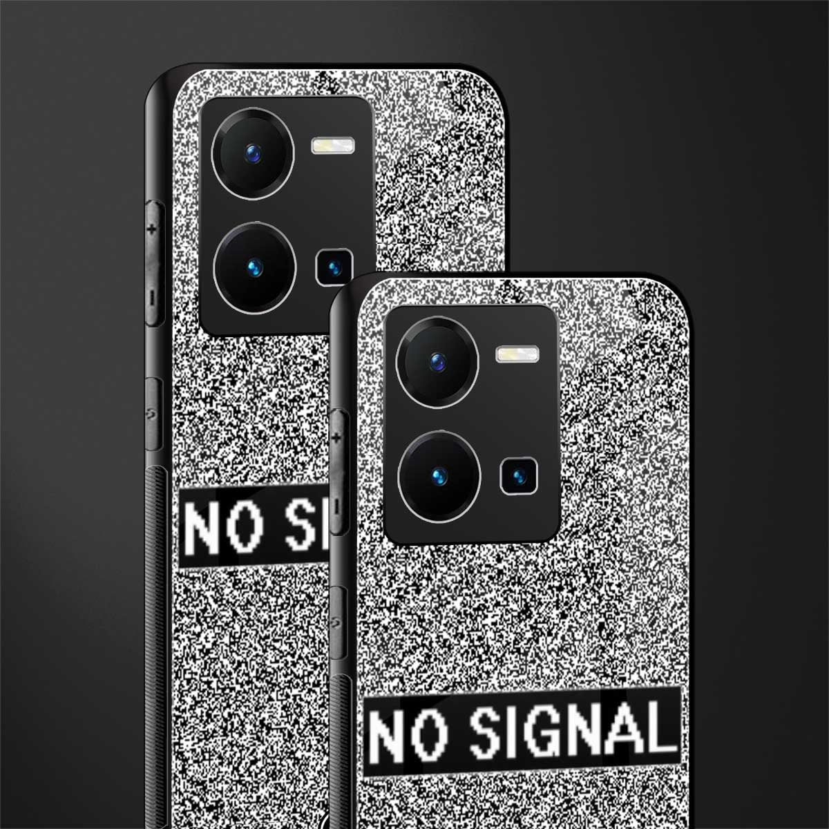 no signal back phone cover | glass case for vivo y35 4g