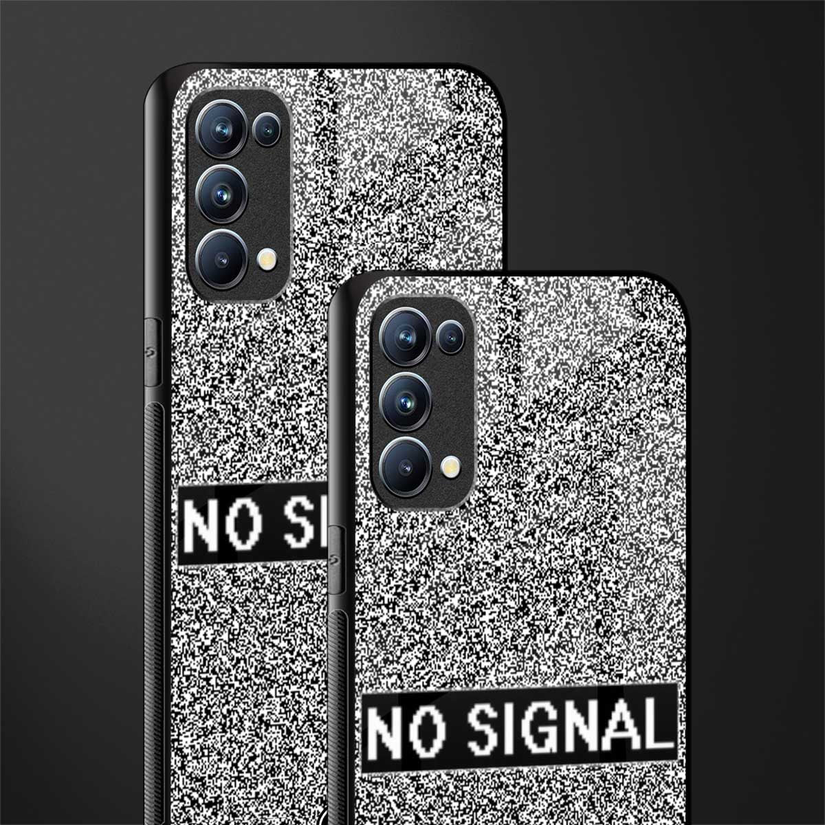 no signal back phone cover | glass case for oppo reno 5