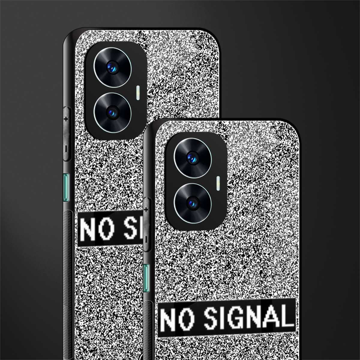 no signal back phone cover | glass case for realme c55