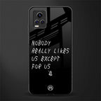 nobody likes us back phone cover | glass case for vivo y73