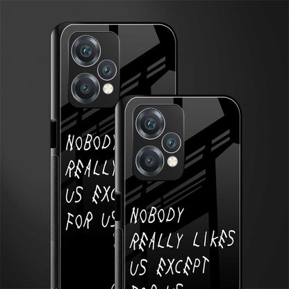 nobody likes us back phone cover | glass case for oneplus nord ce 2 lite 5g
