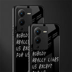 nobody likes us back phone cover | glass case for vivo v25 pro 5g