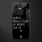 nobody likes us back phone cover | glass case for vivo y22