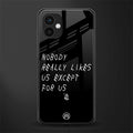 nobody likes us back phone cover | glass case for samsung galaxy a04