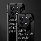 nobody likes us back phone cover | glass case for oneplus 11