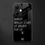 nobody likes us back phone cover | glass case for oneplus nord ce 3 lite