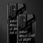 nobody likes us back phone cover | glass case for samsung galaxy a14 5g