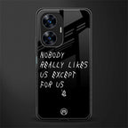 nobody likes us back phone cover | glass case for realme c55