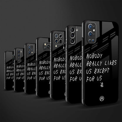 nobody likes us back phone cover | glass case for vivo v27 pro 5g