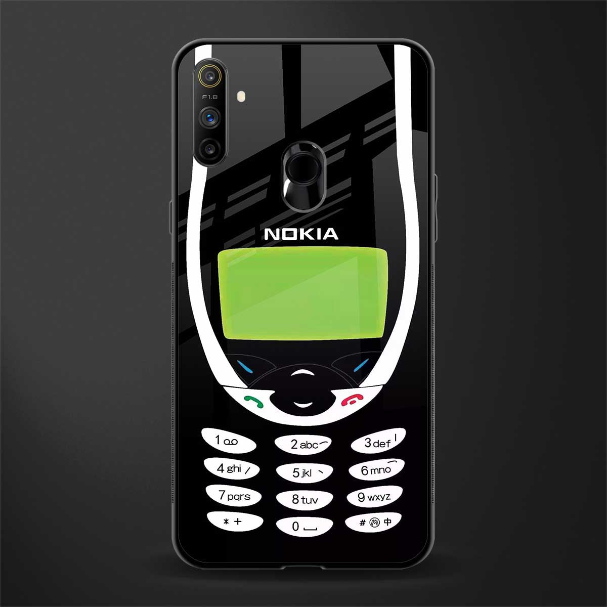nokia 3310 vintage glass case for realme narzo 10a image