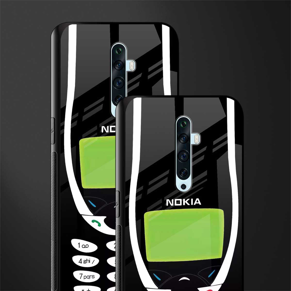 nokia 3310 vintage glass case for oppo reno 2z image-2