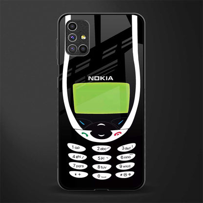 nokia 3310 vintage glass case for samsung galaxy m51 image