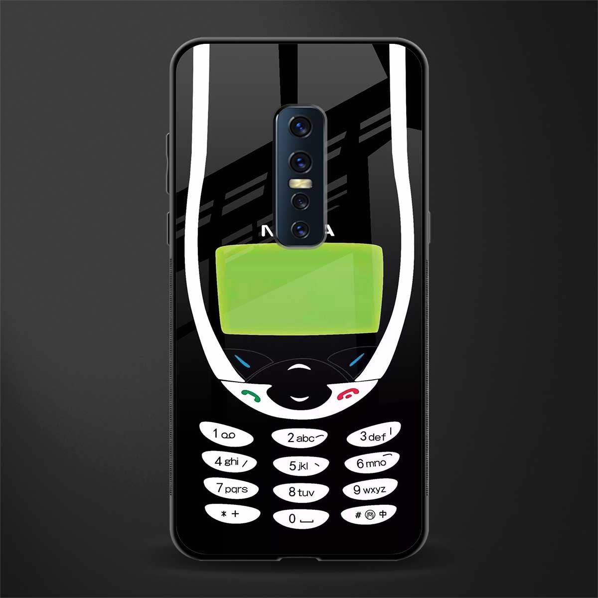 nokia 3310 vintage glass case for vivo v17 pro image
