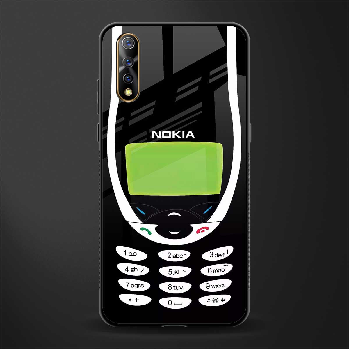 nokia 3310 vintage glass case for vivo s1 image