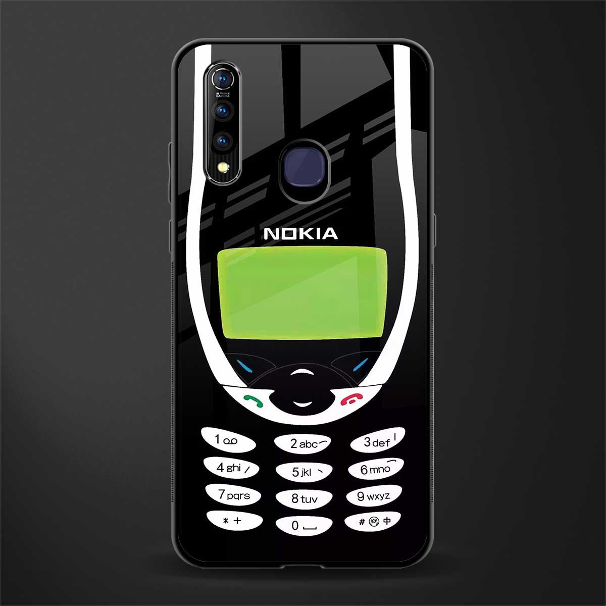 nokia 3310 vintage glass case for vivo z1 pro image