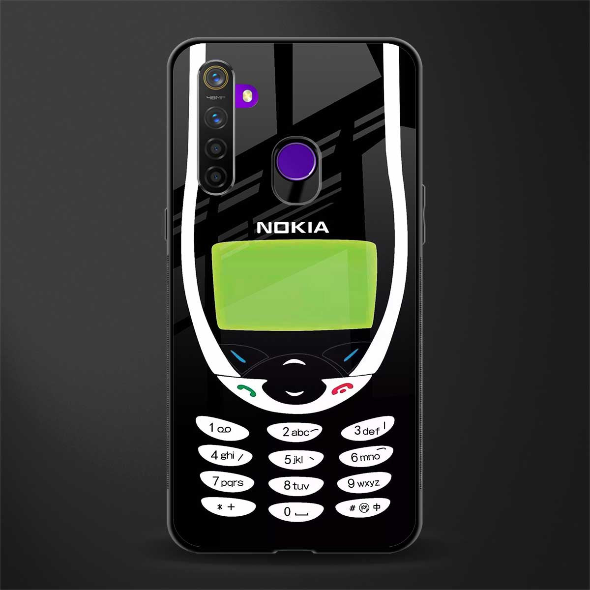 nokia 3310 vintage glass case for realme 5i image