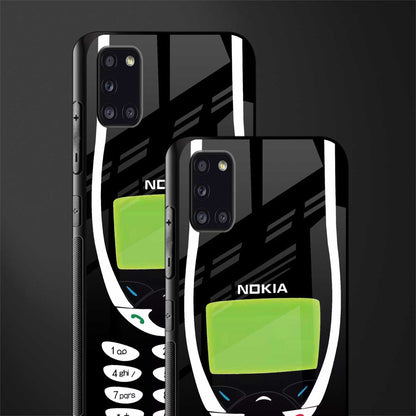 nokia 3310 vintage glass case for samsung galaxy a31 image-2