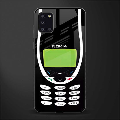 nokia 3310 vintage glass case for samsung galaxy a31 image
