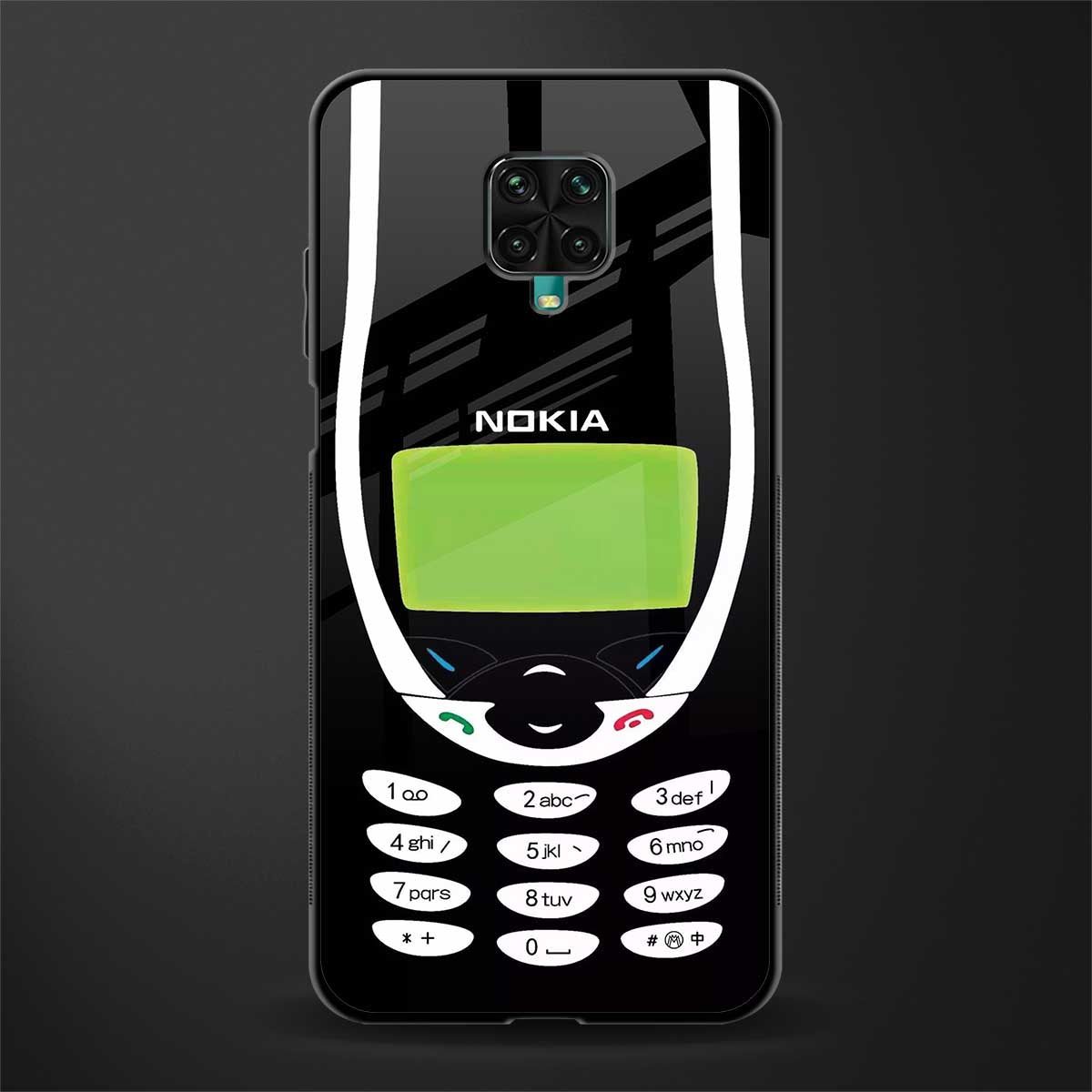 nokia 3310 vintage glass case for poco m2 pro image