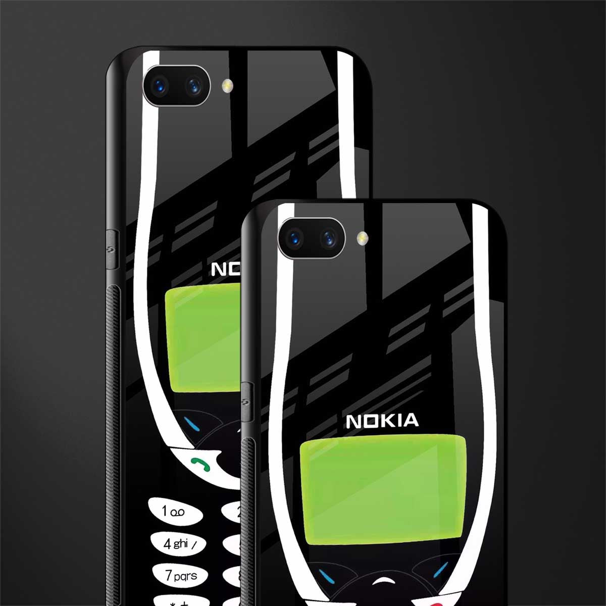 nokia 3310 vintage glass case for oppo a3s image-2