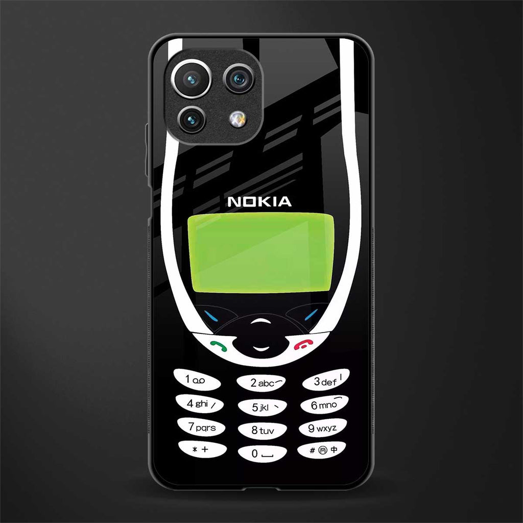 nokia 3310 vintage glass case for mi 11 lite image