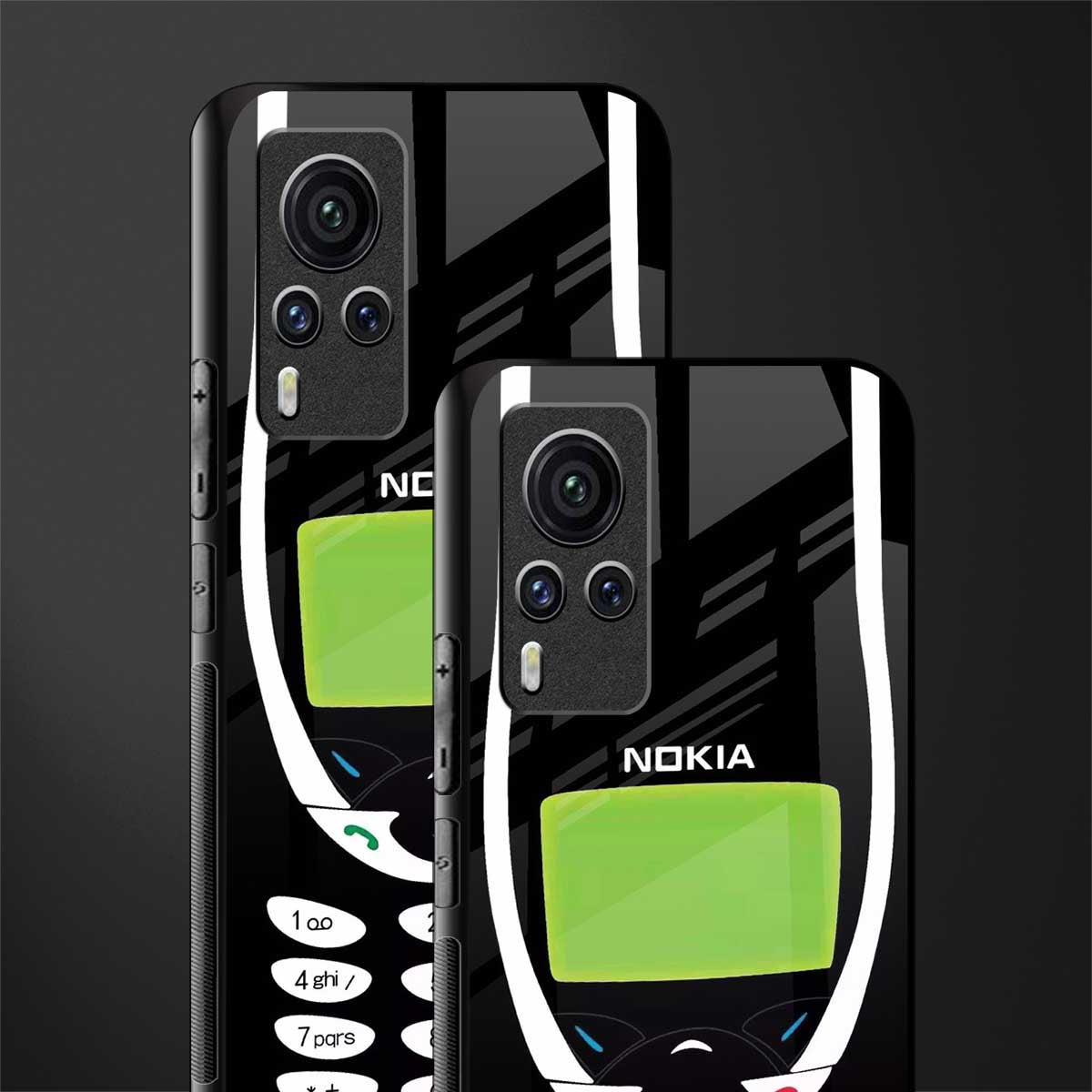 nokia 3310 vintage glass case for vivo x60 pro image-2