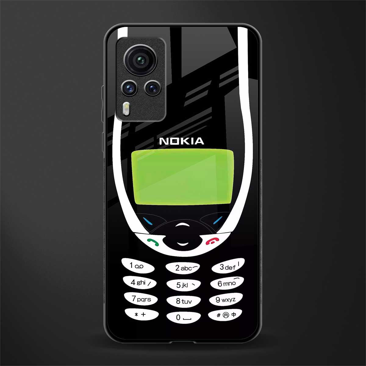 nokia 3310 vintage glass case for vivo x60 pro image