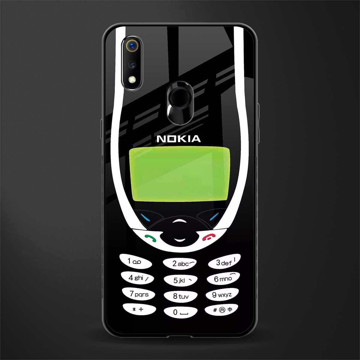 nokia 3310 vintage glass case for realme 3 pro image