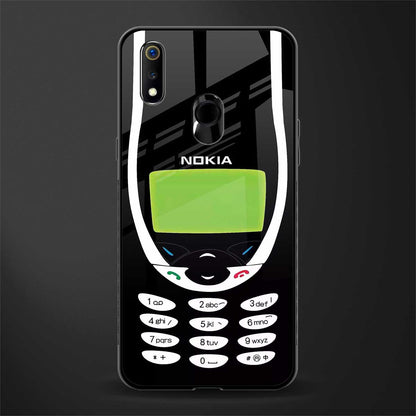 nokia 3310 vintage glass case for realme 3 pro image