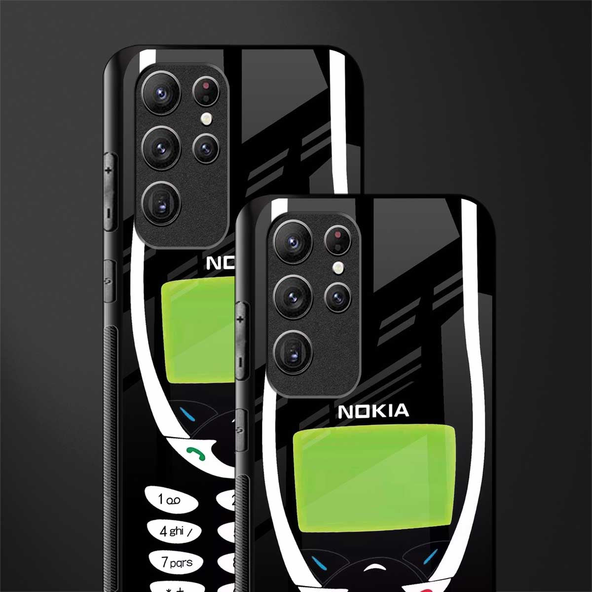 nokia 3310 vintage glass case for samsung galaxy s21 ultra image-2