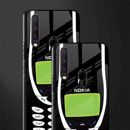 nokia 3310 vintage glass case for vivo y12 image-2