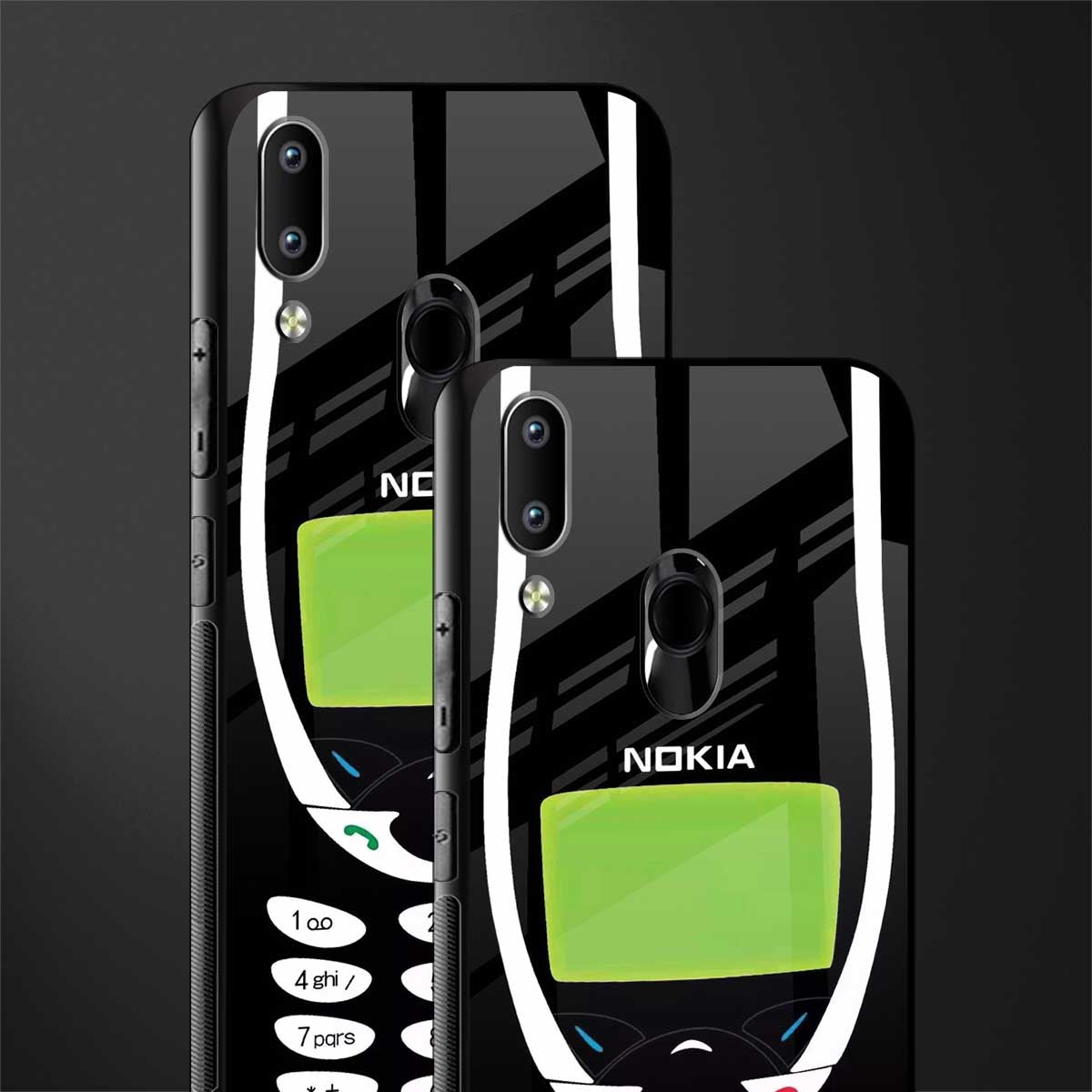 nokia 3310 vintage glass case for vivo y91 image-2
