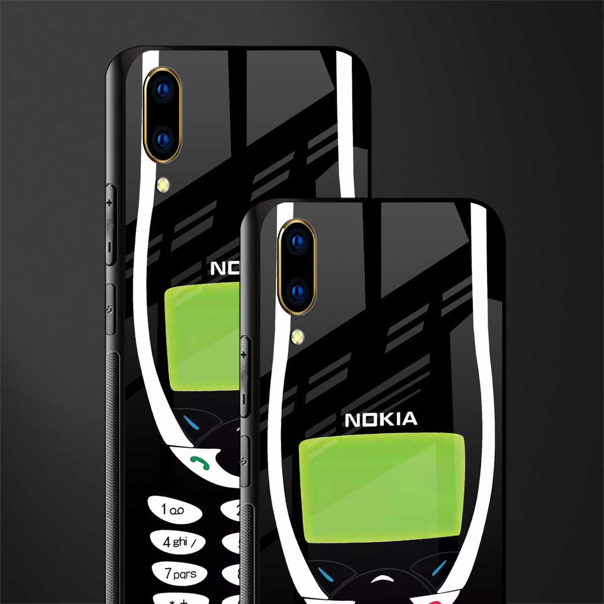 nokia 3310 vintage glass case for vivo v11 pro image-2