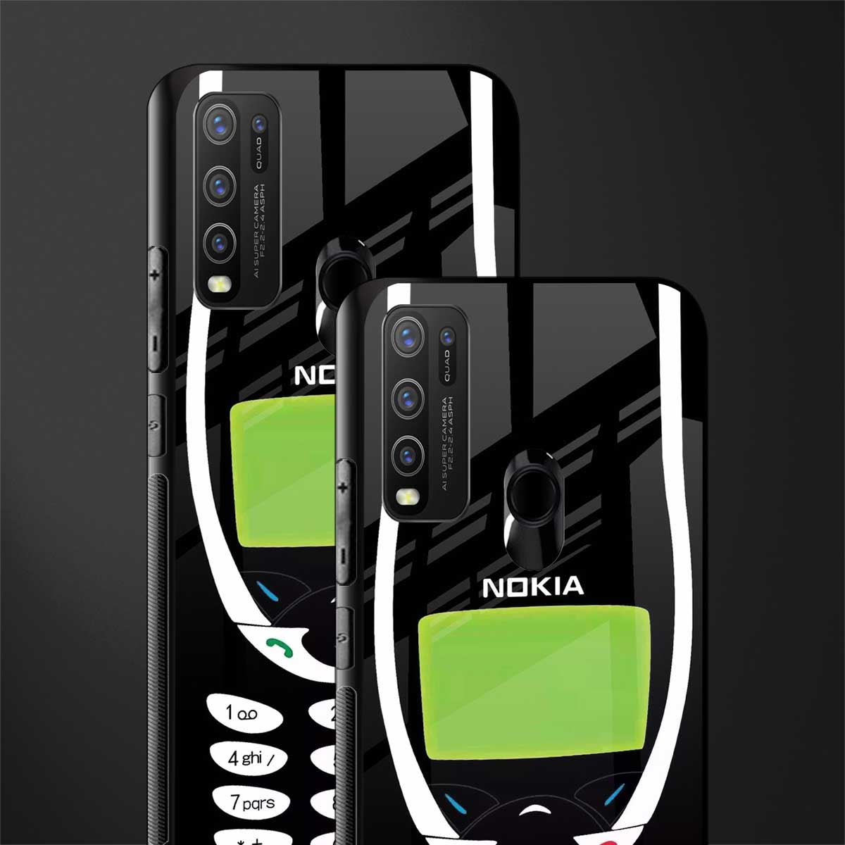 nokia 3310 vintage glass case for vivo y30 image-2