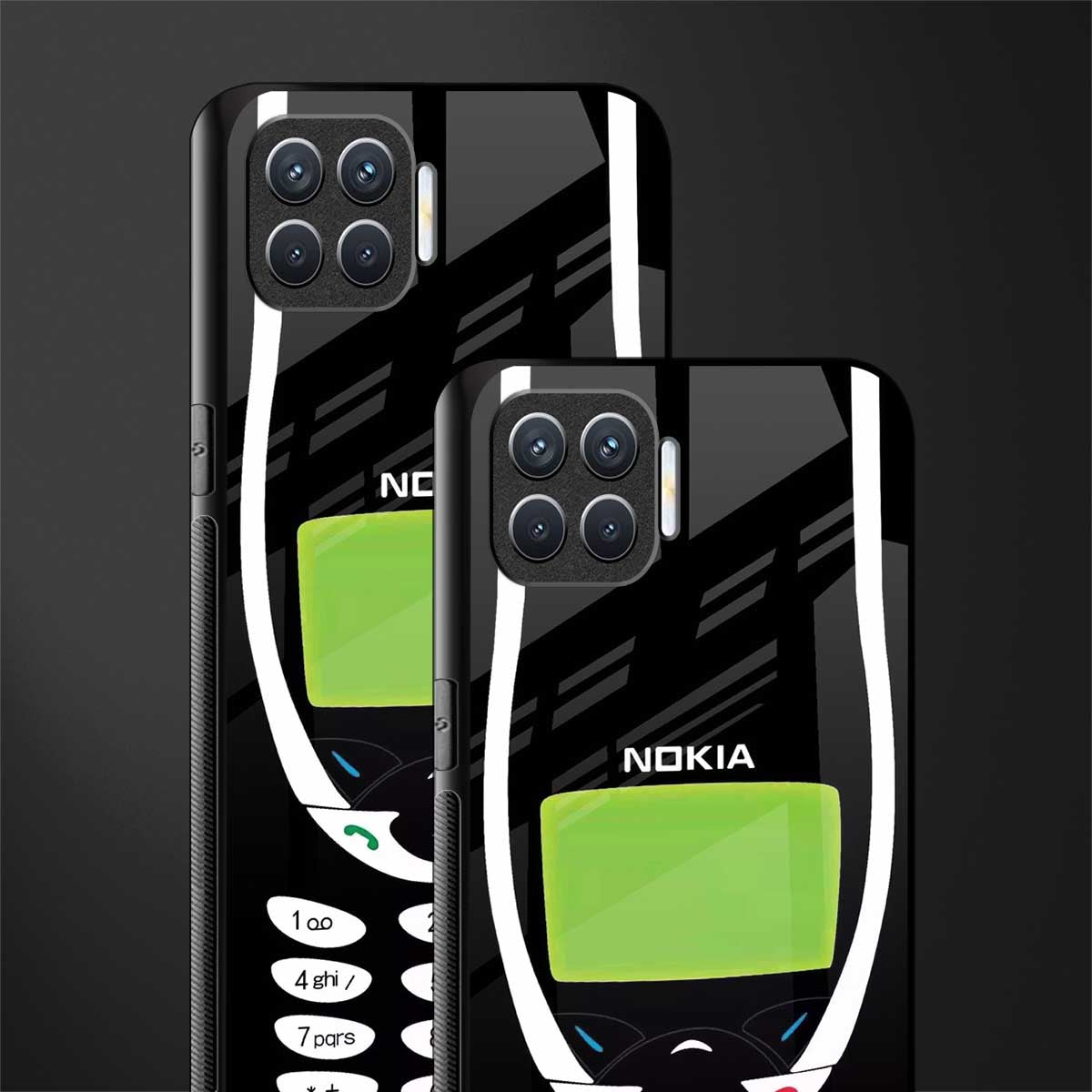 nokia 3310 vintage glass case for oppo f17 pro image-2