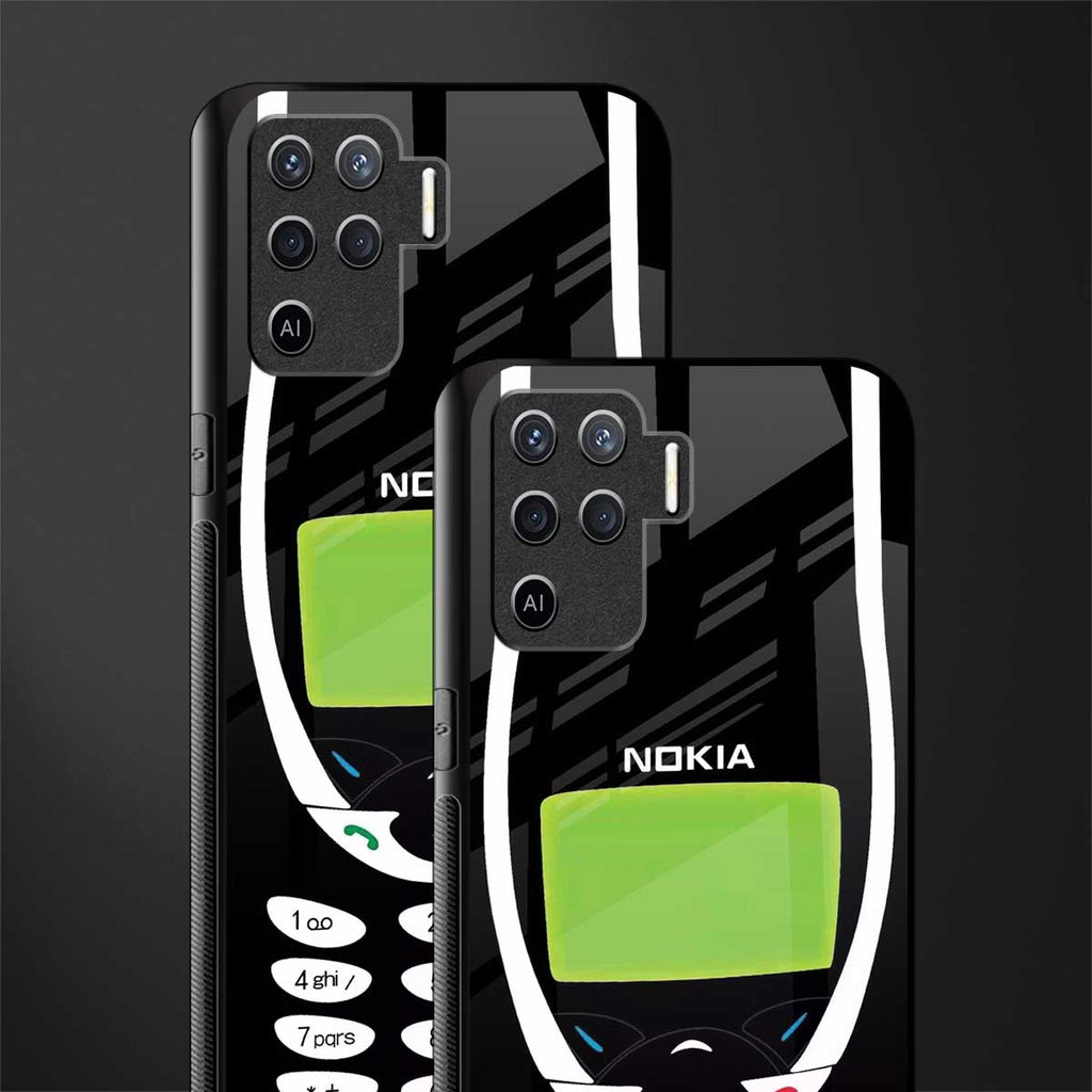 nokia 3310 vintage glass case for oppo f19 pro image-2