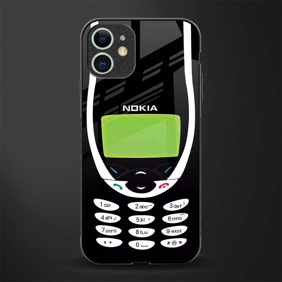 nokia 3310 vintage glass case for iphone 12 mini image