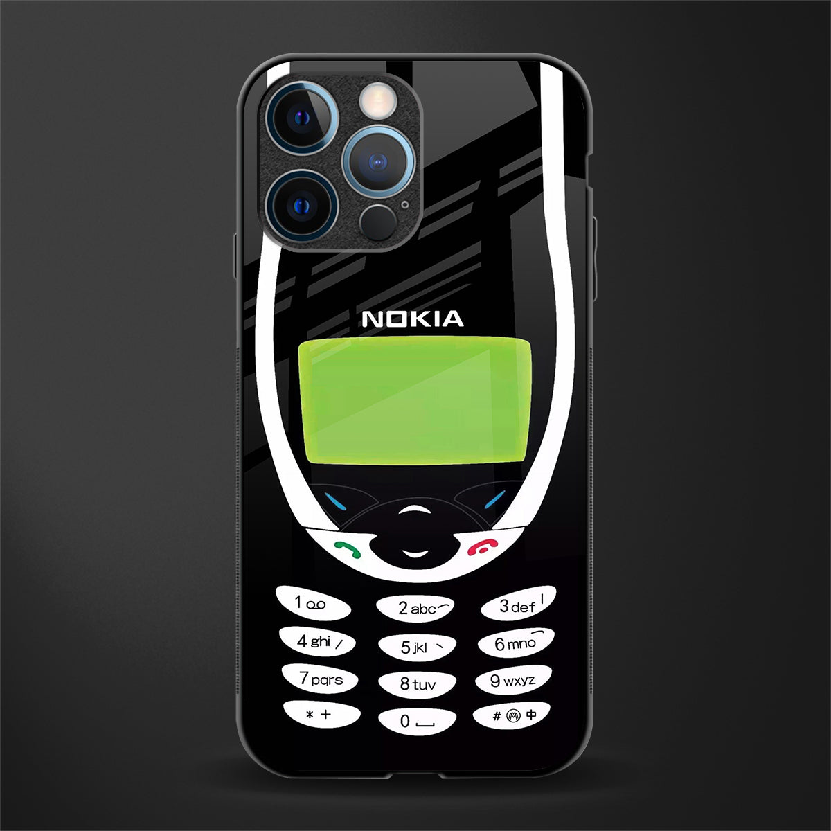 nokia 3310 vintage glass case for iphone 13 pro image