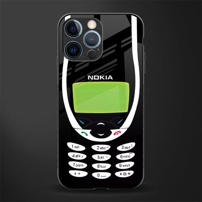 nokia 3310 vintage glass case for iphone 14 pro image