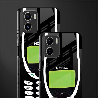 nokia 3310 vintage glass case for vivo y15s image-2