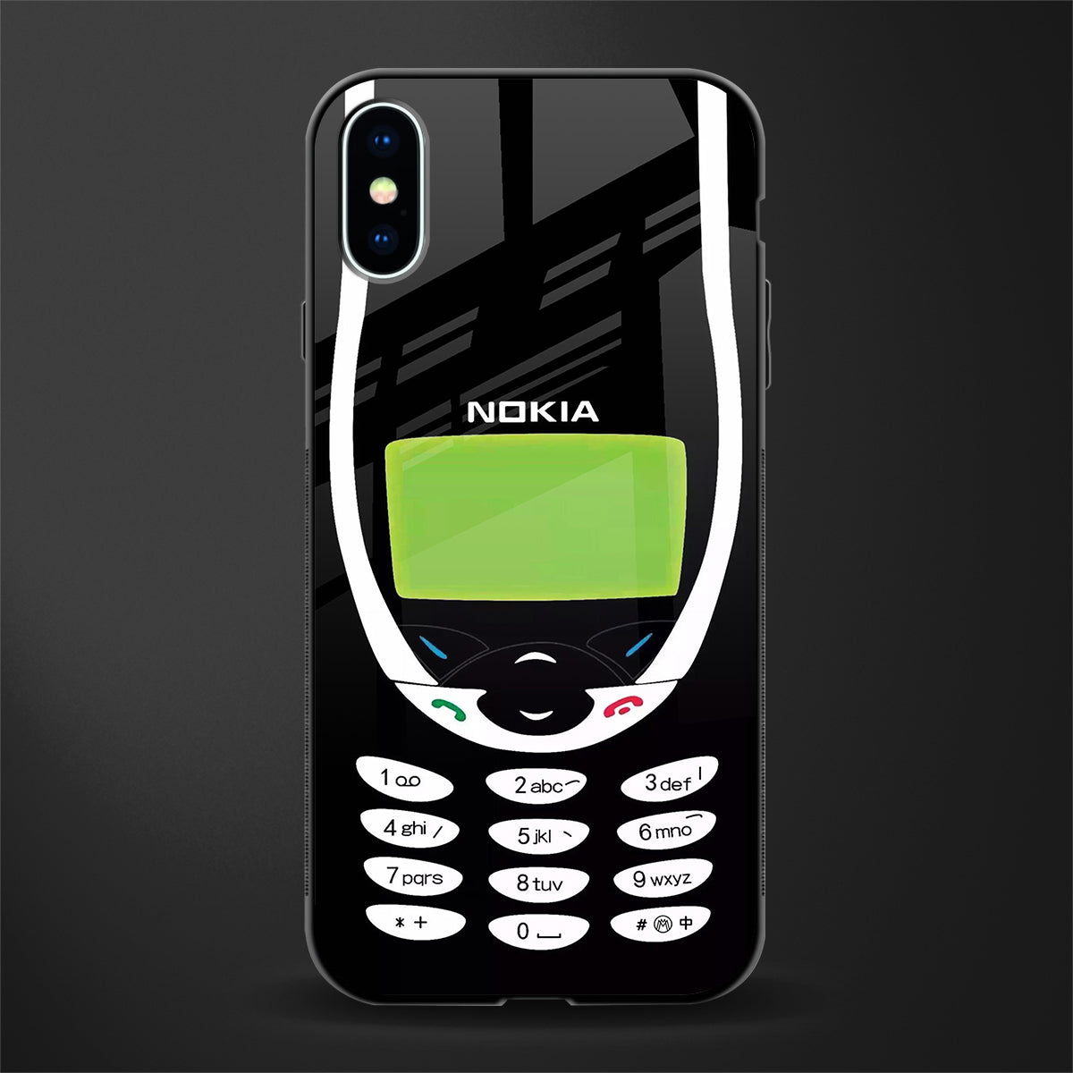 nokia 3310 vintage glass case for iphone xs image
