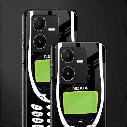 nokia 3310 vintage back phone cover | glass case for vivo y22