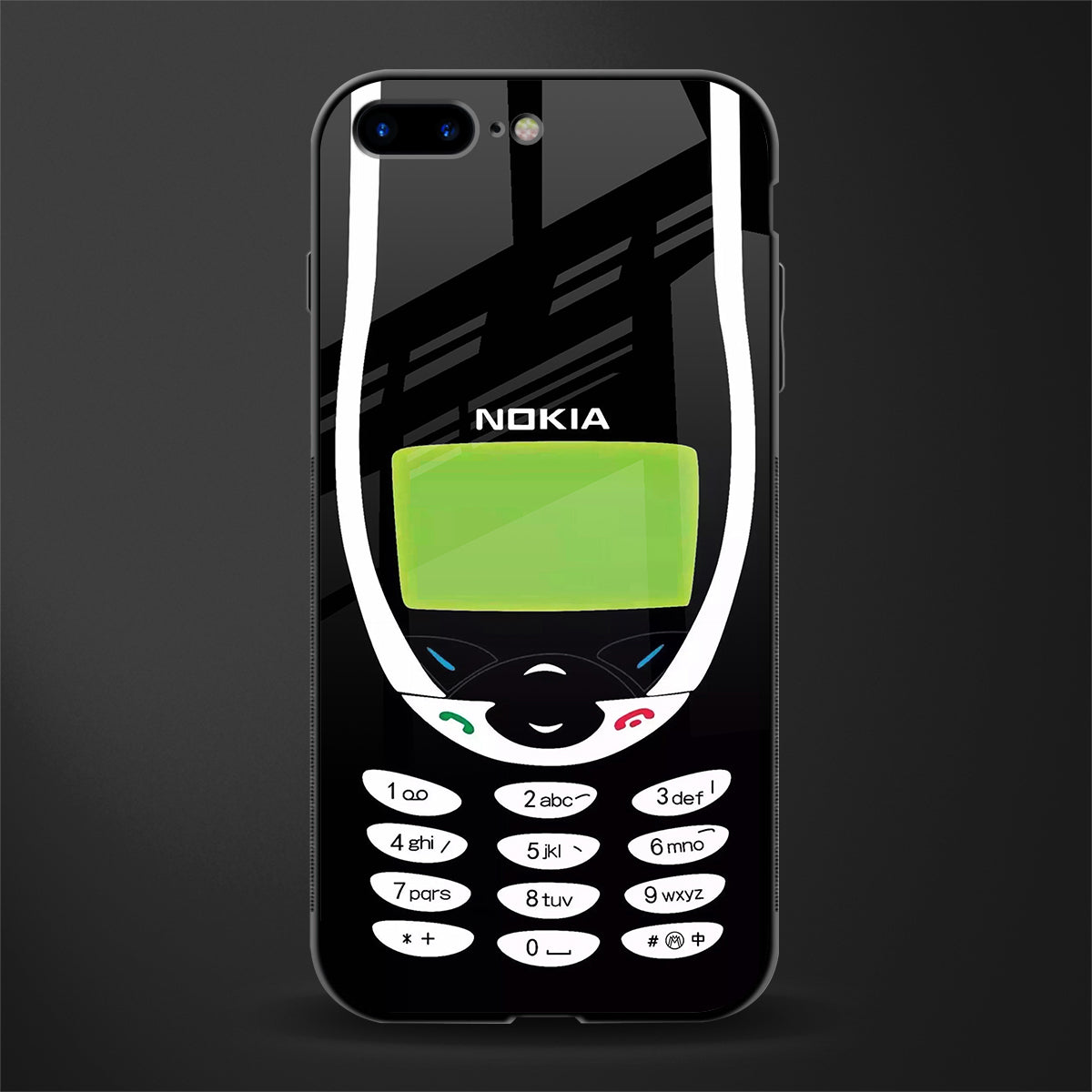 nokia 3310 vintage glass case for iphone 8 plus image
