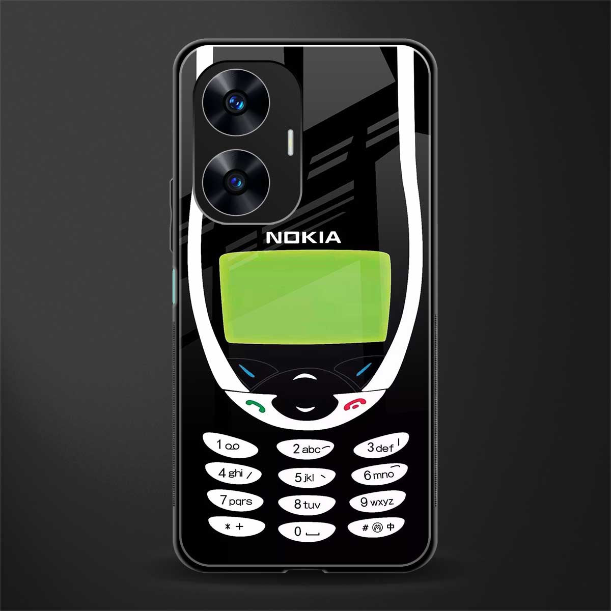 nokia 3310 vintage back phone cover | glass case for realme c55