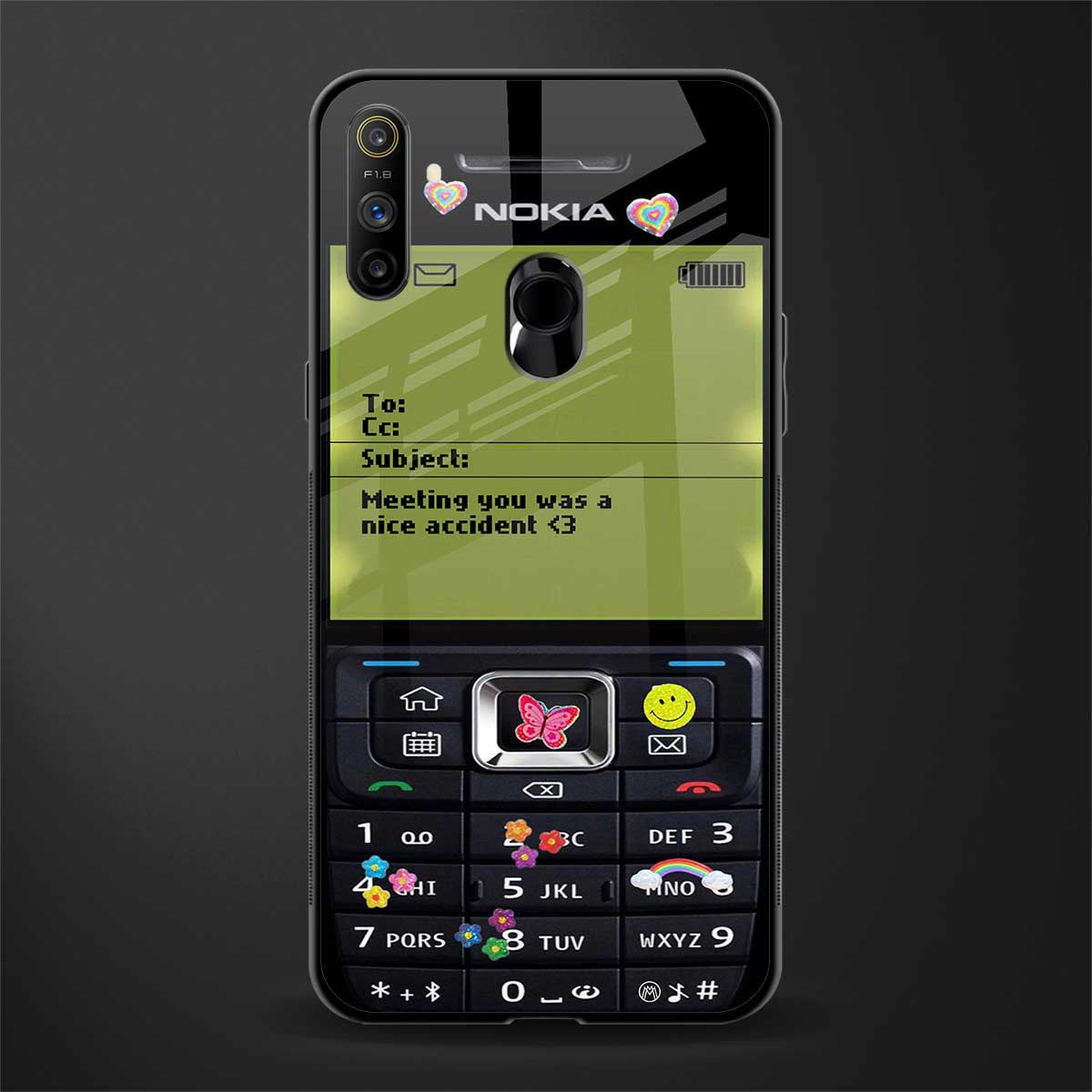 nokia vintage glass case for realme narzo 10a image
