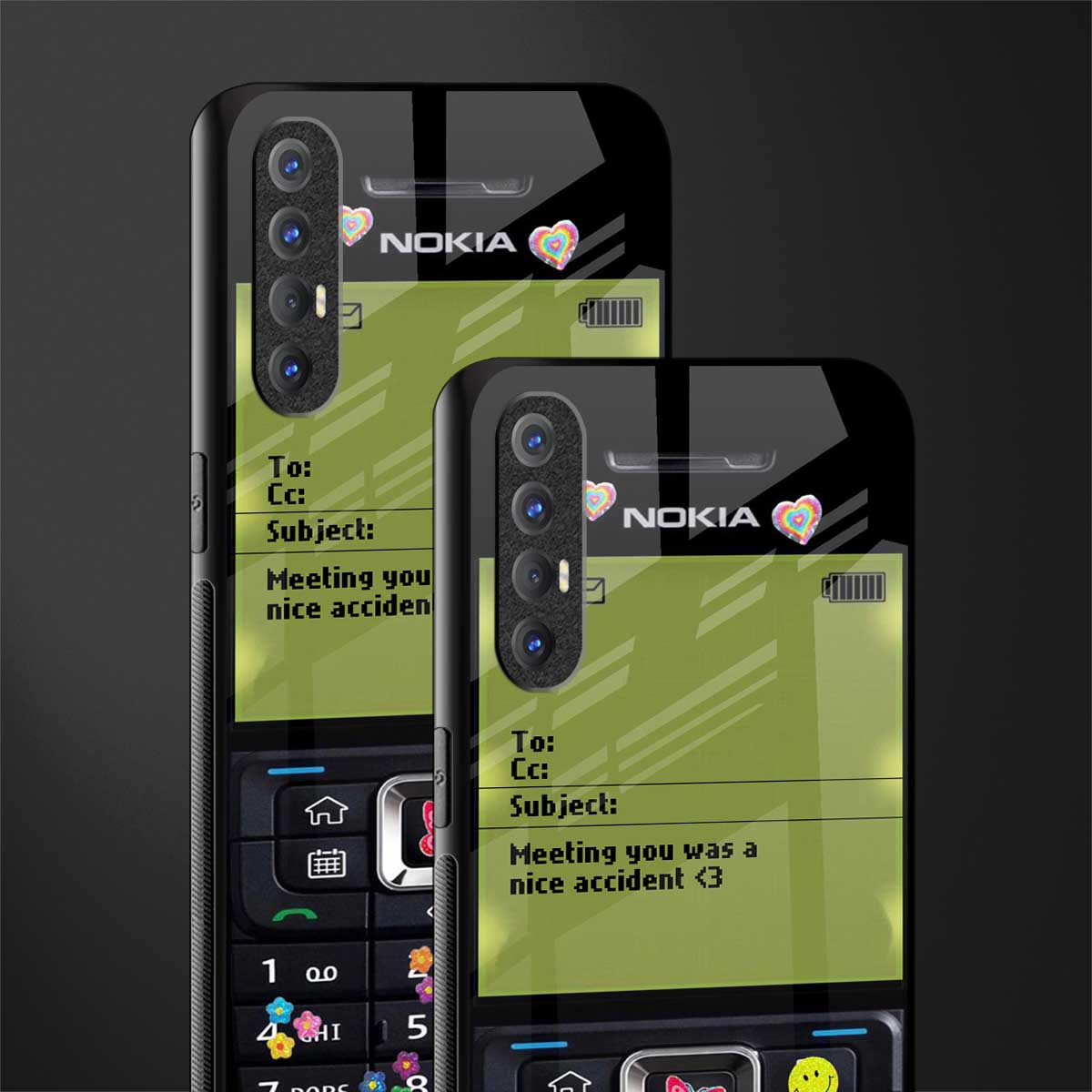 nokia vintage glass case for oppo reno 3 pro image-2