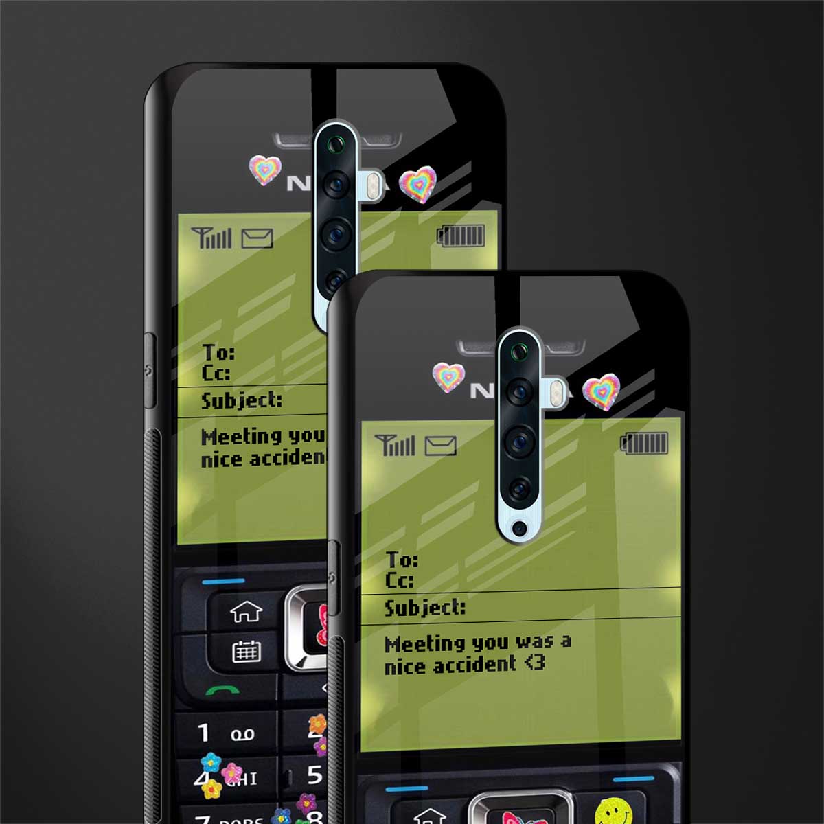 nokia vintage glass case for oppo reno 2f image-2