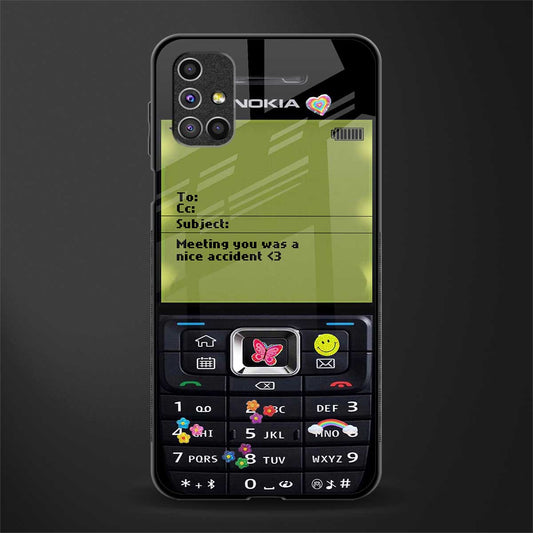 nokia vintage glass case for samsung galaxy m51 image